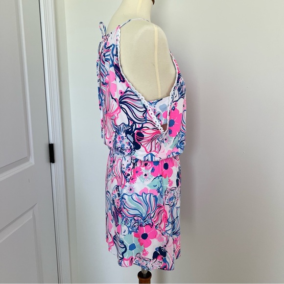 Lilly Pulitzer Romper Dress Floral Size XS Vacation Resort Preppy - Picture 5 of 11